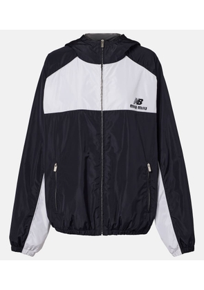Miu Miu x New Balance poplin track jacket