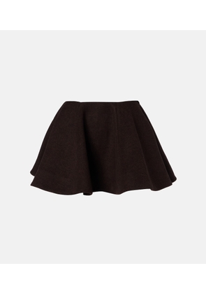 Ganni Wool and cashmere-blend miniskirt