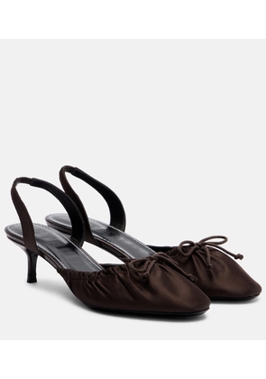 Staud Alba satin slingback pumps