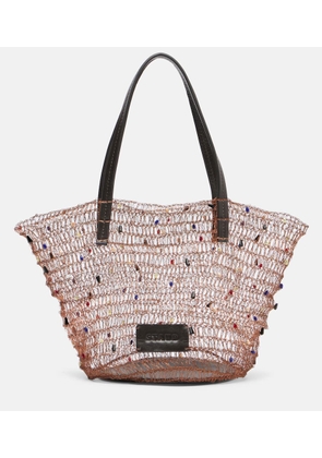 Staud Jewel embellished top-handle bag