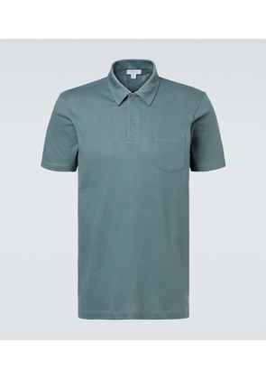 Sunspel Riviera cotton mesh polo shirt