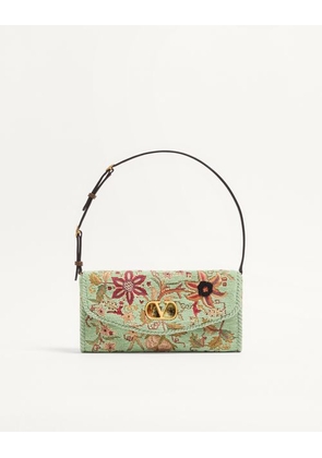 Valentino Garavani Valentino Garavani DeVain Embroidered Small Shoulder Bag Woman MULTICOLOUR UNI
