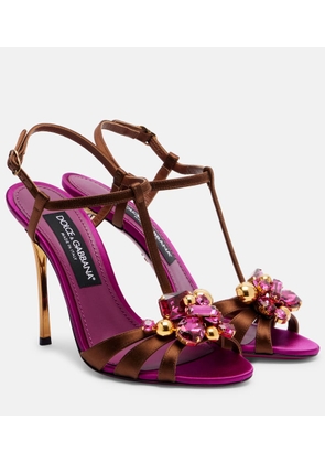Dolce&Gabbana Keira 2.0 embellished satin sandals
