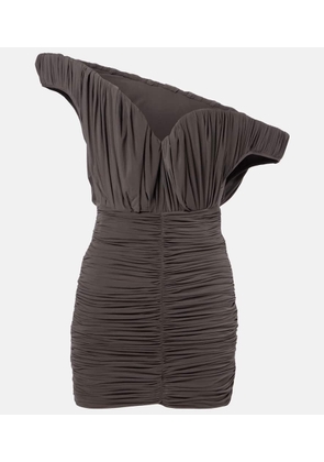 Magda Butrym Asymmetric one-shoulder ruched bustier dress