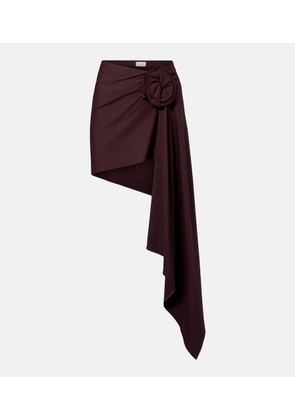 Magda Butrym Floral-applique draped miniskirt