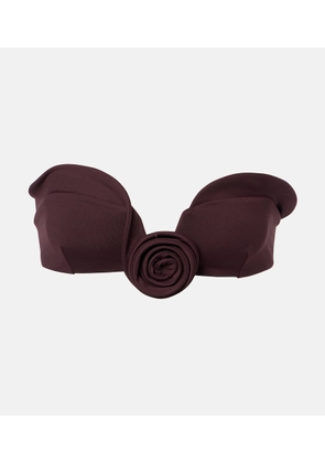 Magda Butrym Floral-applique bikini top