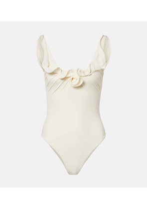 Magda Butrym Floral-applique swimsuit