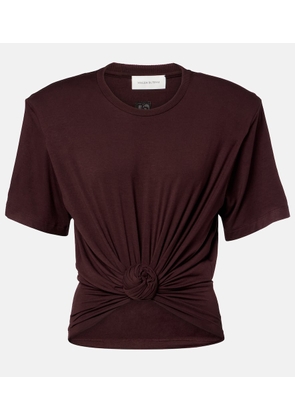 Magda Butrym Floral-applique jersey T-shirt