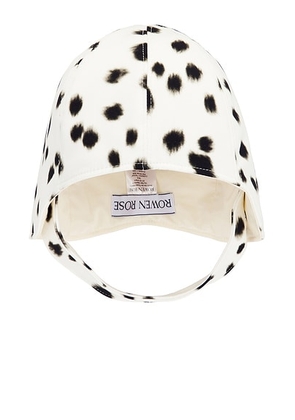 Rowen Rose Sable Hat in Dalmatian - White. Size all.