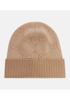 Gucci GG cashmere-blend lame beanie