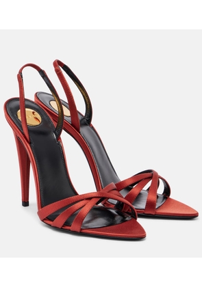 Saint Laurent Kate 110 satin slingback sandals