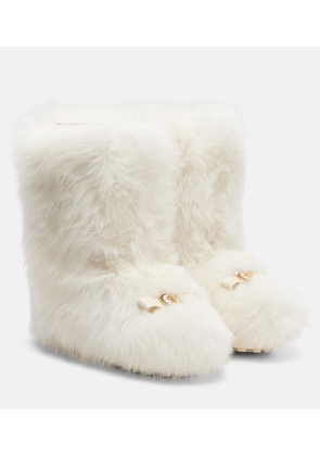 Versace Shearling boots