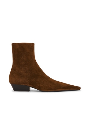 Saint Laurent Jill Boot in Dark Havana - Brown. Size 36 (also in 36.5, 37, 37.5, 39, 39.5, 40, 41).