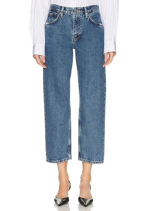 RE/DONE The Ollie Jean in Blue Mere - Blue. Size 25 (also in 24, 26, 27, 28, 29, 30, 31).