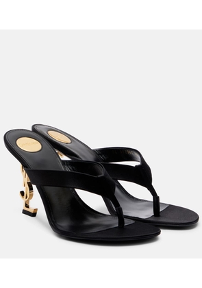 Saint Laurent Opyum 85 satin crepe mules