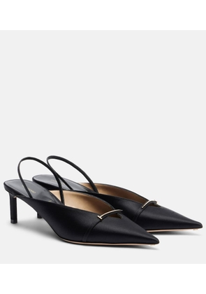 Tom Ford T Icon 55 satin slingback pumps