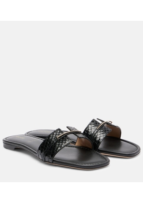 Tom Ford Julianne croc-effect leather slides