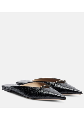 Tom Ford T Icon croc-effect leather sandals