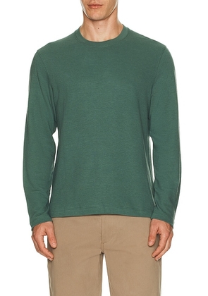 Theory Delroy Long Sleeve Tee in Dark Feldspar Green - Green. Size L (also in S, M, XXL/2X).