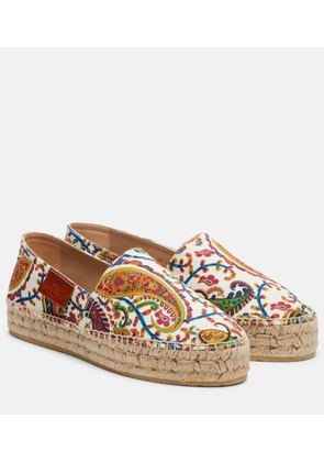 Etro Paisley canvas espadrilles