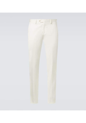Lardini Mid-rise cotton slim pants