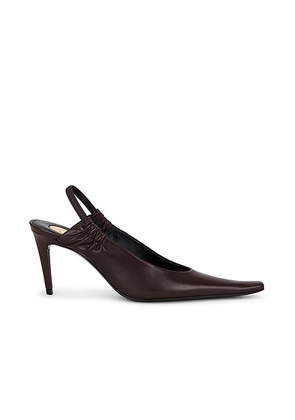 Saint Laurent Anne-Marie Pump in Marron Glace - Red. Size 36 (also in 37, 37.5, 39.5, 41.5, 36.5, 38).