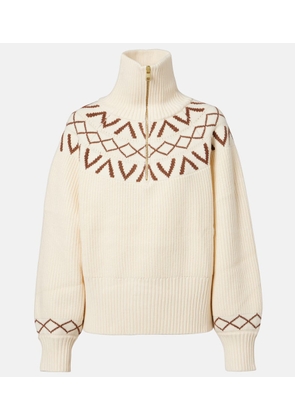 Varley Sigrid ribbed-knit half-zip sweater