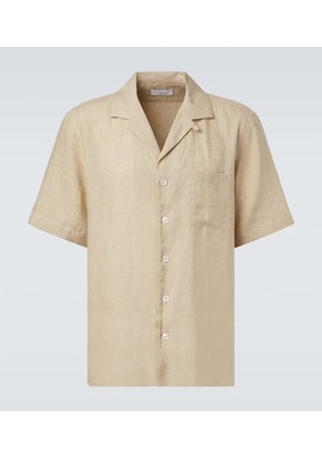 Lardini Linen bowling shirt