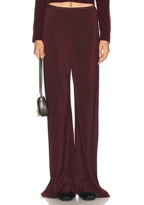 SABLYN Naomi Pull On Pant in Bordeaux - Burgundy. Size S (also in XS).
