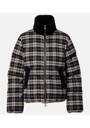 Varley Bryony checked flannel puffer jacket