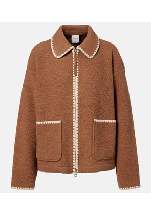 Varley Ruiko embroidered fleece zip-up jacket