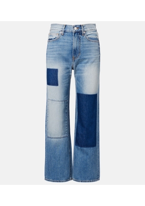 Veronica Beard Patchwork straight jeans