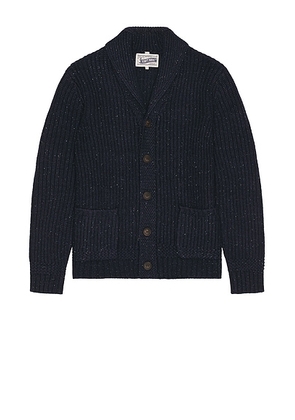 Schott Donegal Cardigan in Navy - Blue. Size M (also in S).
