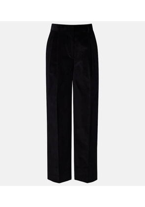 Toteme Deep Pleat cotton corduroy wide-leg pants