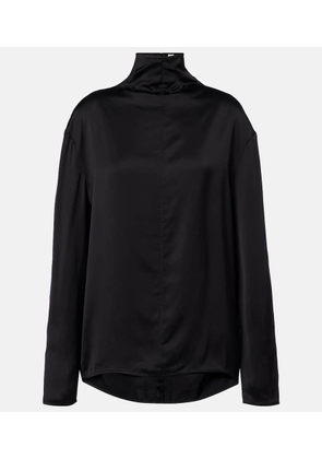 Toteme Turtleneck satin top