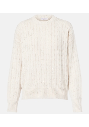 Brunello Cucinelli Sequined cotton-blend sweater