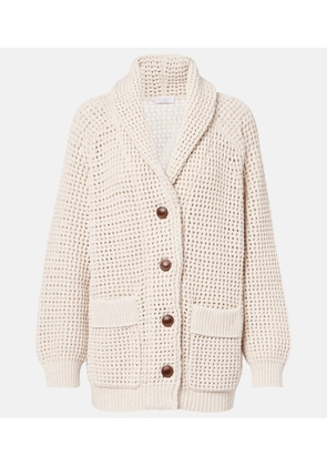 Brunello Cucinelli Open-knit cotton-blend cardigan