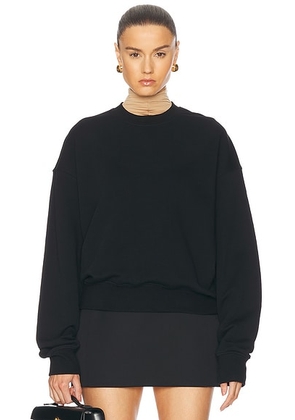 WARDROBE.NYC x Rosie Huntington-Whiteley RHW Sweater in Black - Black. Size L (also in XS, S, M, XL).