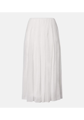 Brunello Cucinelli Cotton and tulle midi skirt