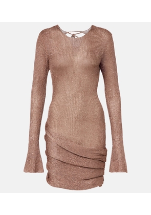 Bananhot Jones sequined draped minidress