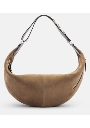 Lemaire Quiver Small suede shoulder bag