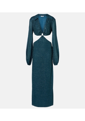 Oseree Lumiere cutout ring-detail maxi dress
