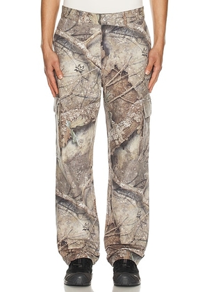 REPRESENT Real Tree Camo Cargo Pant in Camo - Brown. Size S (also in ).