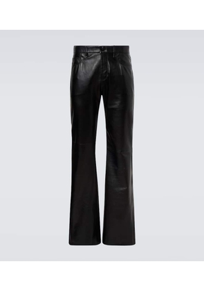 Acne Studios Leather flared pants