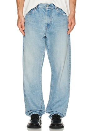 Vowels Baggy Fit Denim Pant in Bleached Capsule - Blue. Size 34 (also in 36).