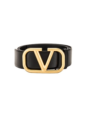 Valentino Garavani Valentino Garavani Buckle Belt in Black - Black. Size 100 (also in 85, 90).