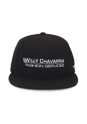 Willy Chavarria Fashion Services Cap in Black - Black. Size all.