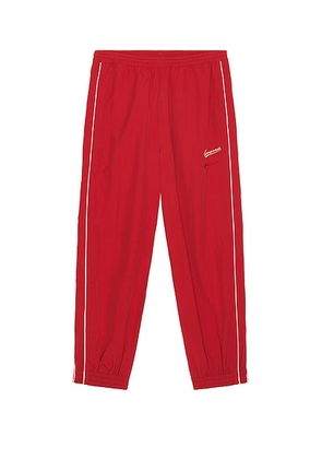 Willy Chavarria Bad Boy Track Pant in Red - Red. Size L (also in S, XL/1X).