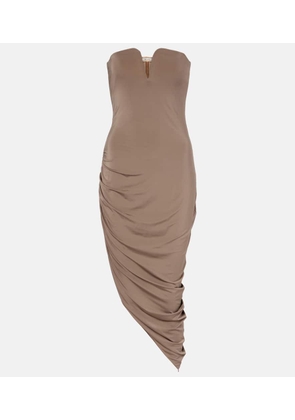 Nensi Dojaka Asymmetric draped cocktail dress