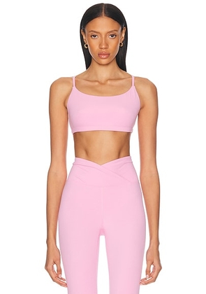 YEAR OF OURS Studio Racer Bralette in Year Pink - Pink. Size S (also in XS).